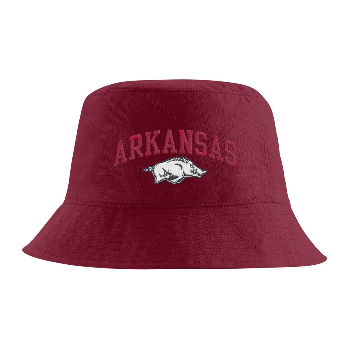 Nike Men's Nike Cardinal Arkansas Razorbacks Apex Striped Bucket Hat ...