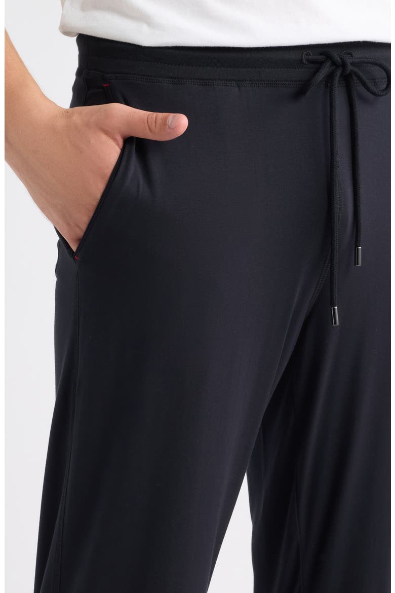 Silk Blend Lounge Pants, Alternate, color, BLACK