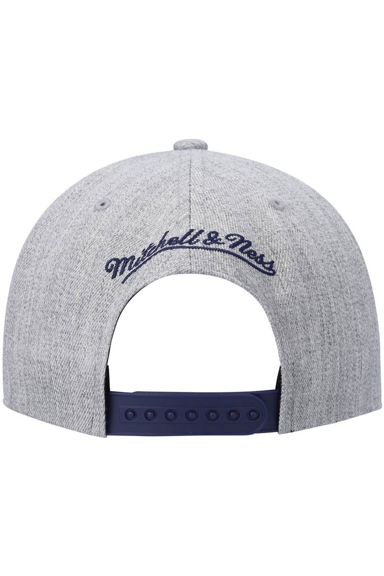 Men's Mitchell & Ness Heathered Gray Golden State Warriors Hardwood Classics Team 2.0 Snapback Hat, Alternate, color, Heather Gray