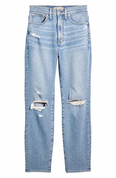 Madewell Ripped High Waist Mom Jeans