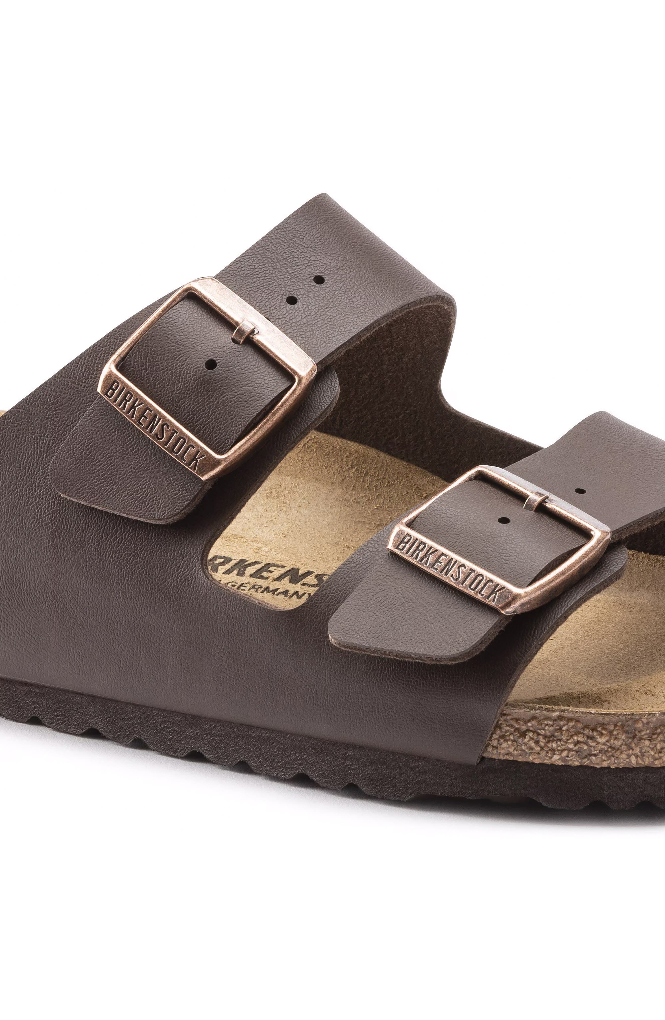Arizona Birko-Flor Slide Sandal, Alternate, color, DARK BROWN