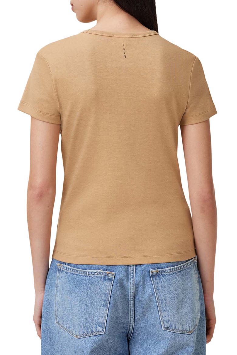 Stevie Cotton T-Shirt, Alternate, color, ICED COFFEE BROWN