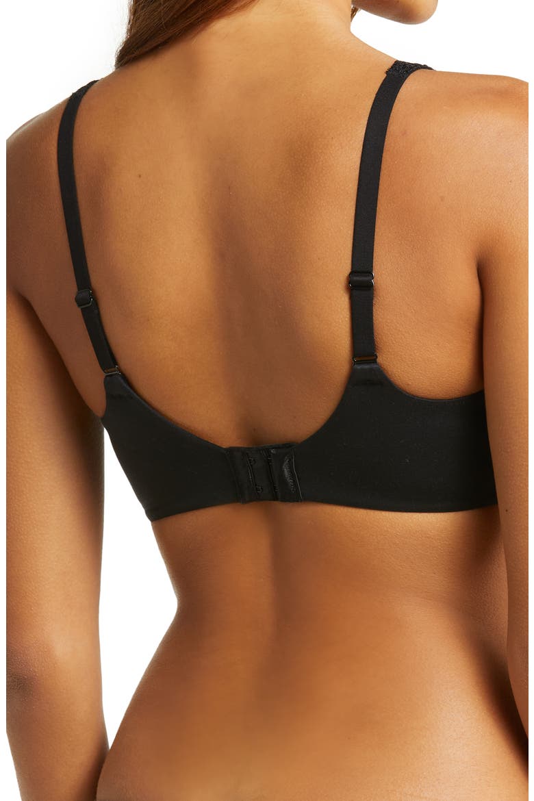 Softly Styled Wireless Bra, Alternate, color, BLACK