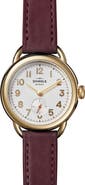 Shinola Runabout Leather Strap Watch, 36mm