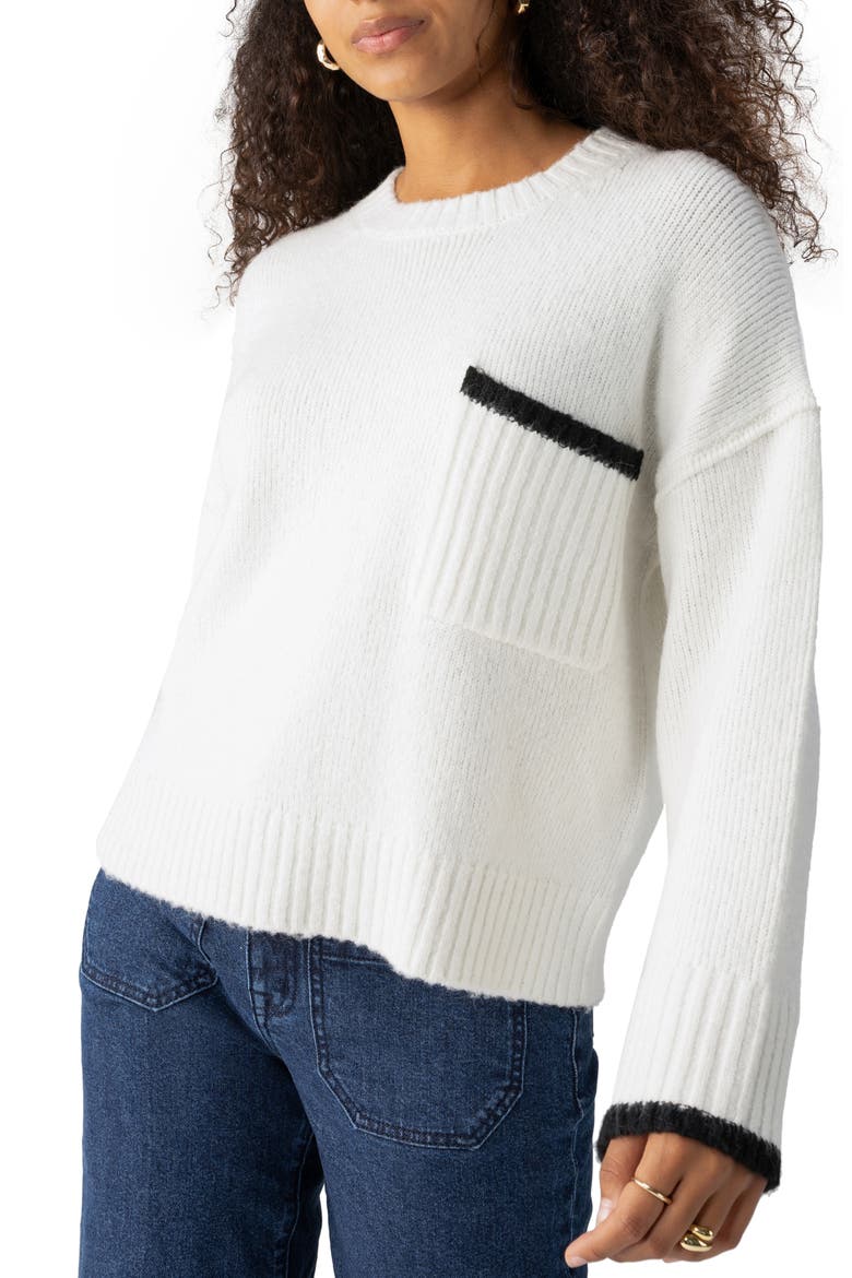 Uptown Girl Sweater, Alternate, color, CHALK