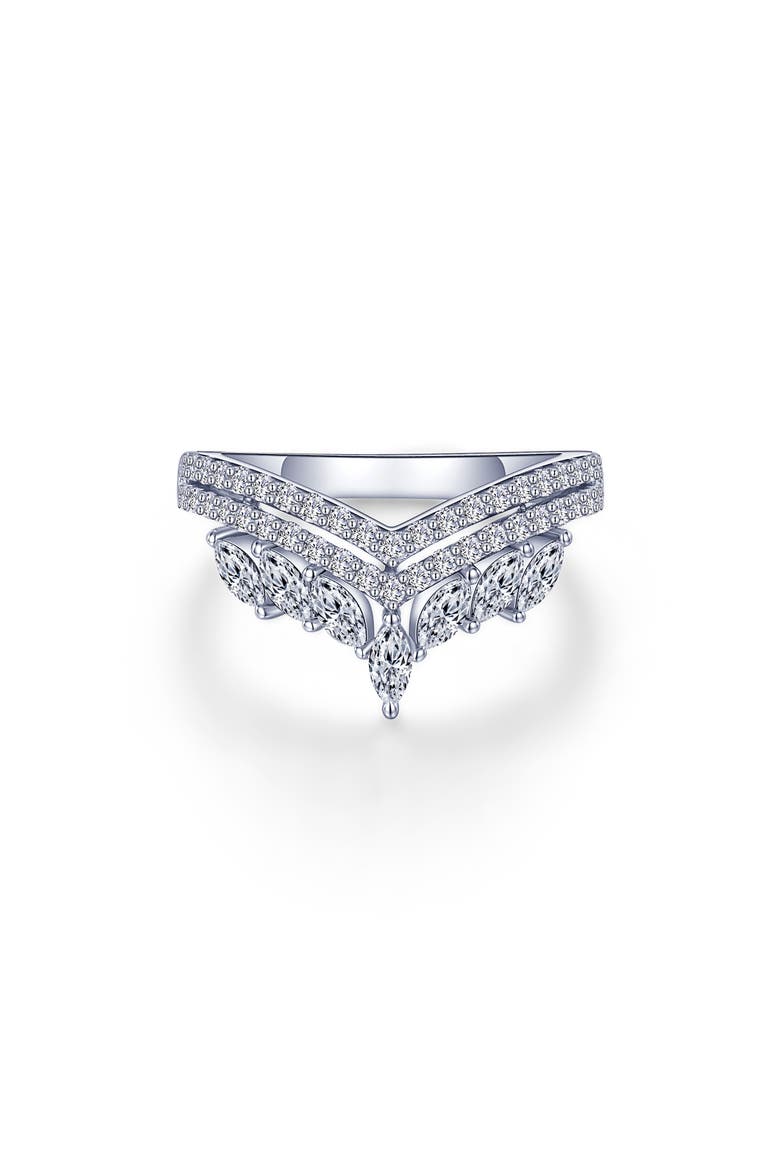 Simulated Diamond Crown Ring, Main, color, SILVER/ SIMULATED DIAMOND