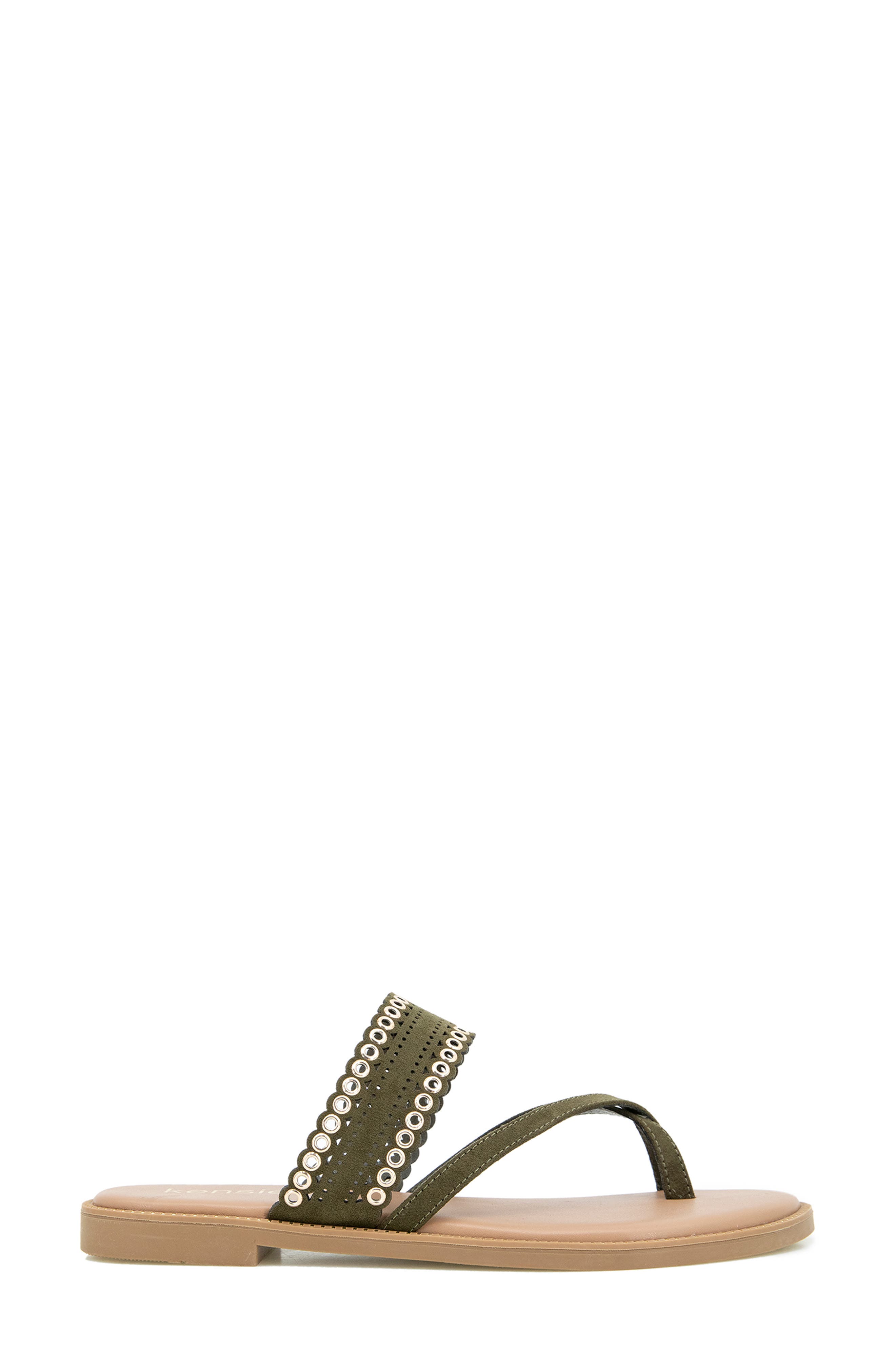 Kensie Maddy Slide Sandal, Alternate, color, Olive
