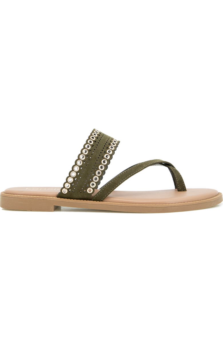 Kensie Maddy Slide Sandal, Alternate, color, Olive