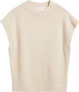 Nordstrom Cap Sleeve Wool & Cashmere Sweater