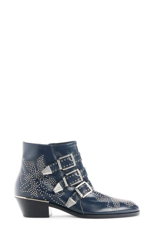 Chloé Susan Studded Bootie In Blue