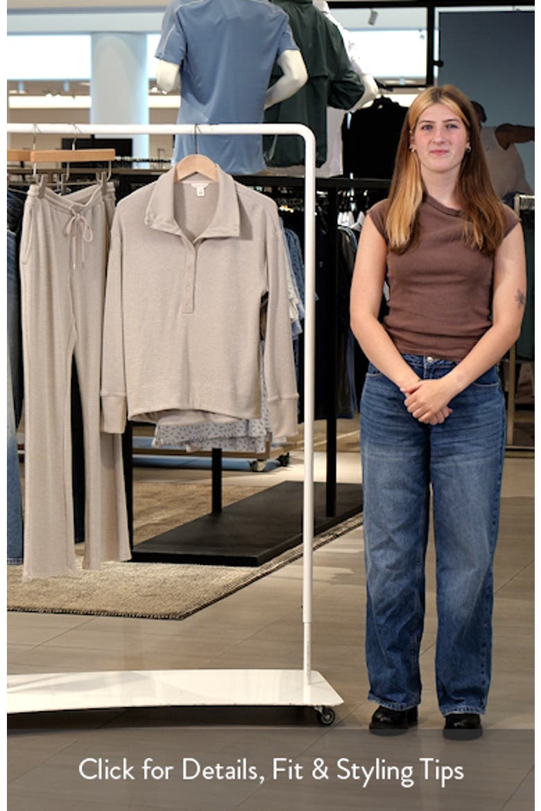 Waffle Button Front Sweatshirt video