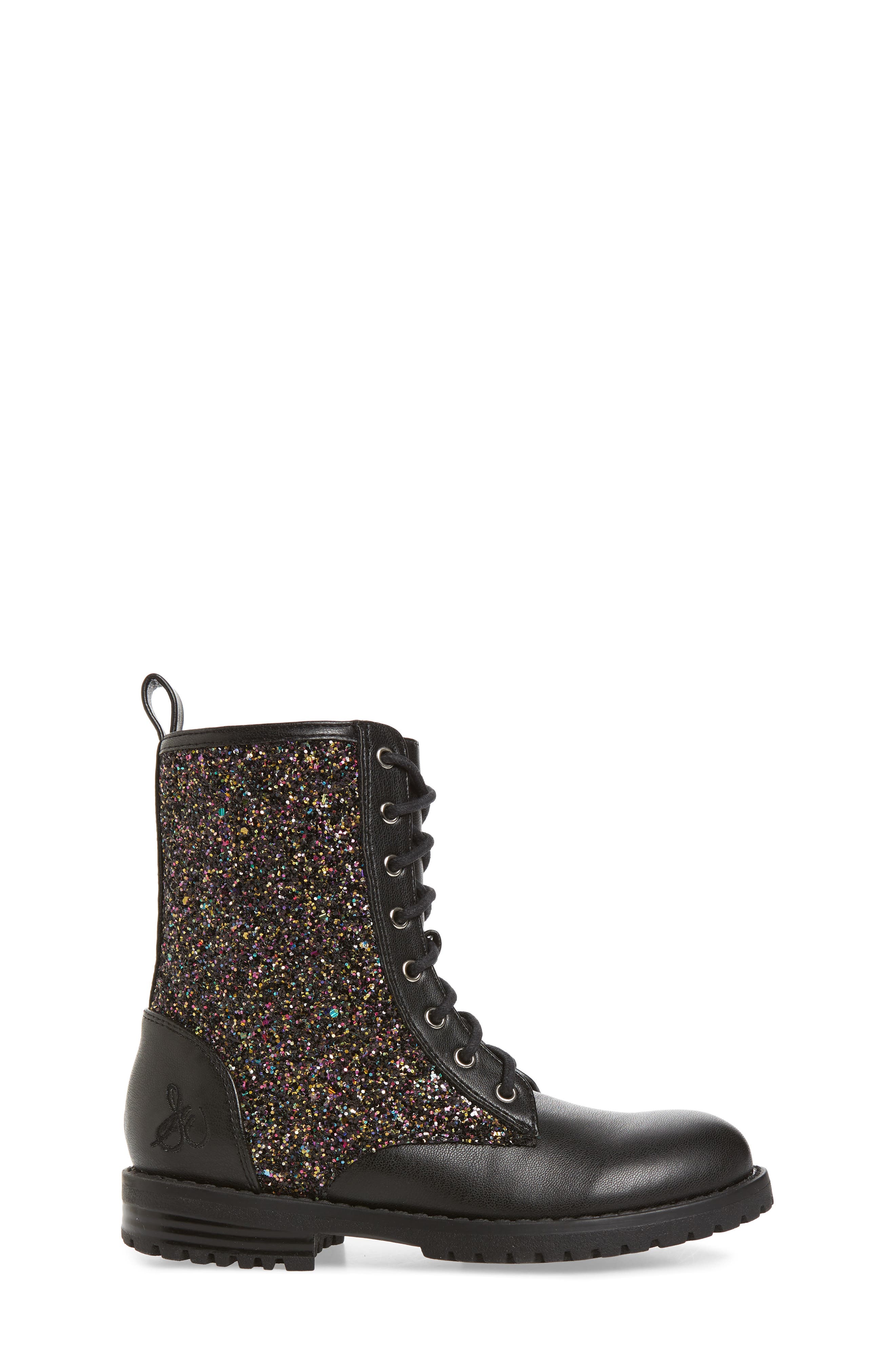 Sam Edelman Polly Quinn Glitter Combat Boot, Alternate, color, 