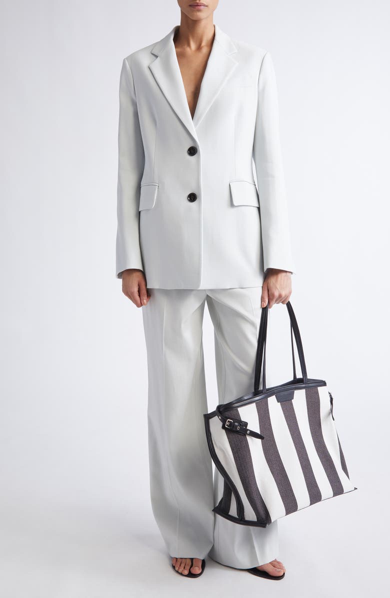 Proenza Schouler Weyes Straight Leg Pants, Alternate, color, Pale Grey