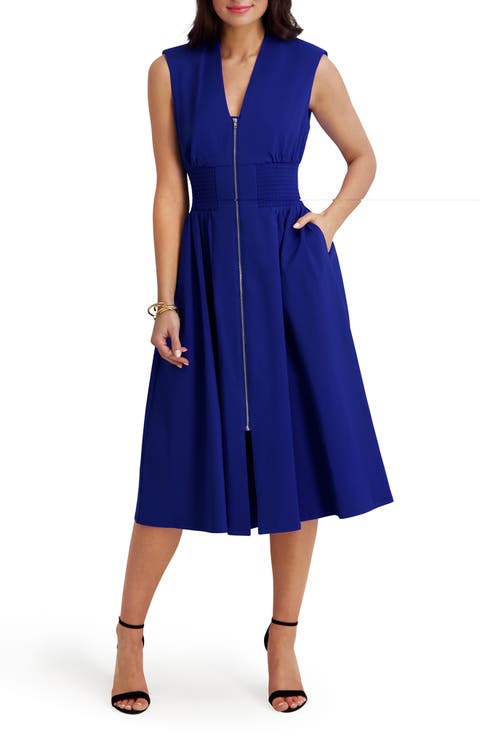 Zip Midi Dress
