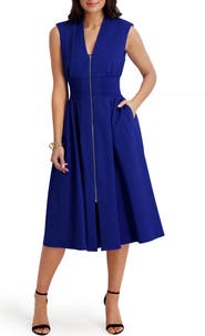 Kensie Zip Midi Dress