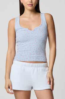 Ditsy Floral Scoop Neck Tank