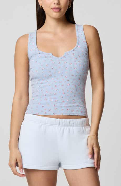 Ditsy Floral Scoop Neck Tank
