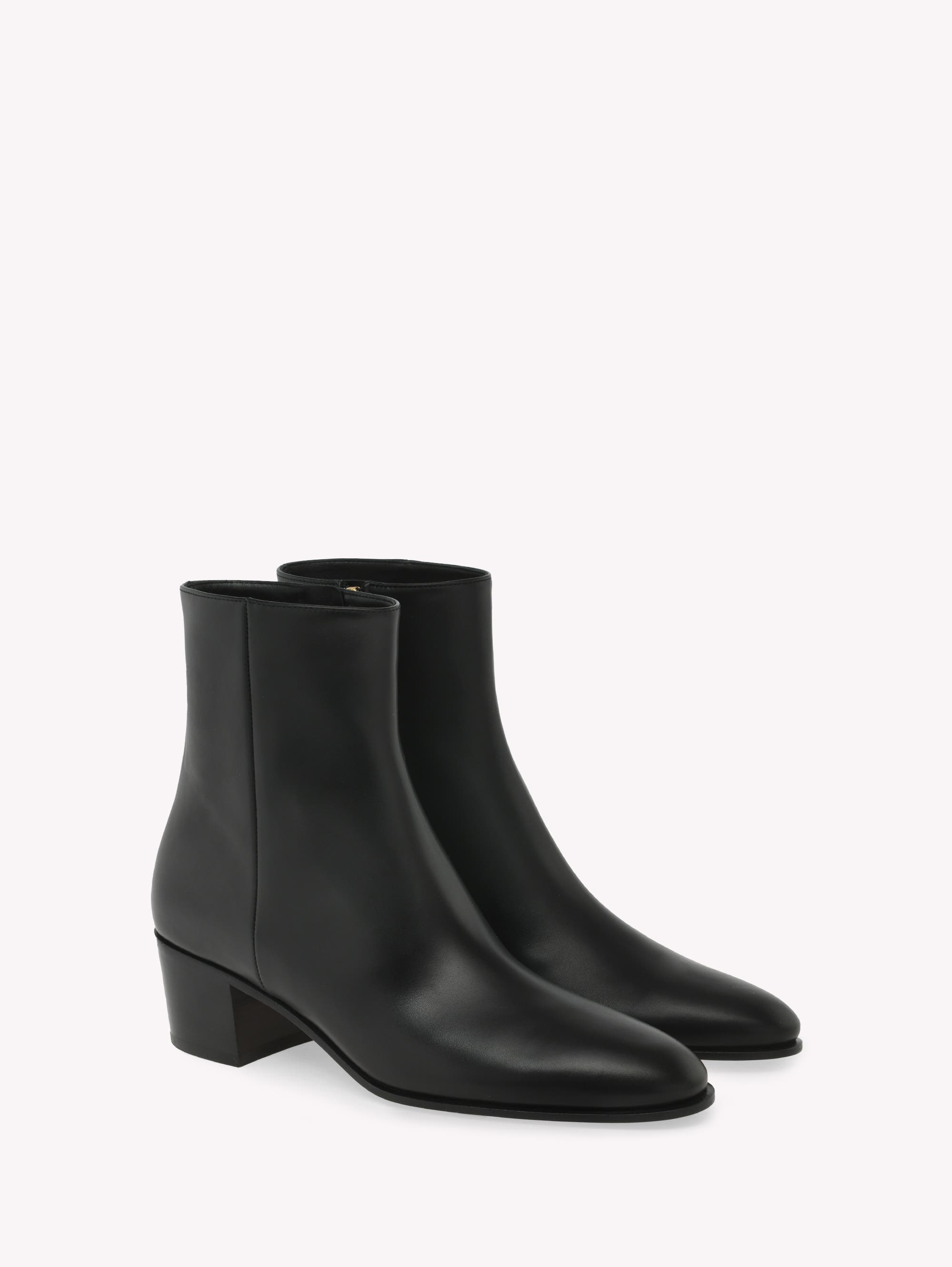 Gianvito Rossi Spencer Bootie, Alternate, color, Black Calf