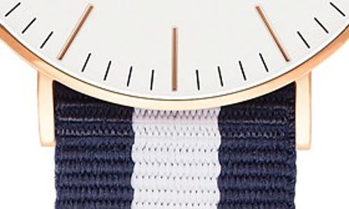 Daniel Wellington 'classic Glasgow' Nato Strap Watch, 40mm In Multi
