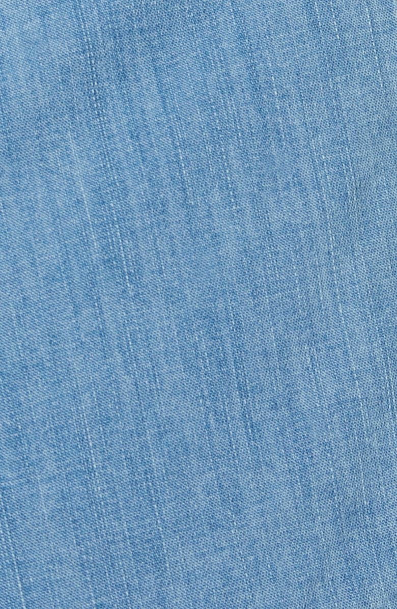 Outland Denim Goldie High Paperbag Waist Denim Shorts, Alternate, color, 