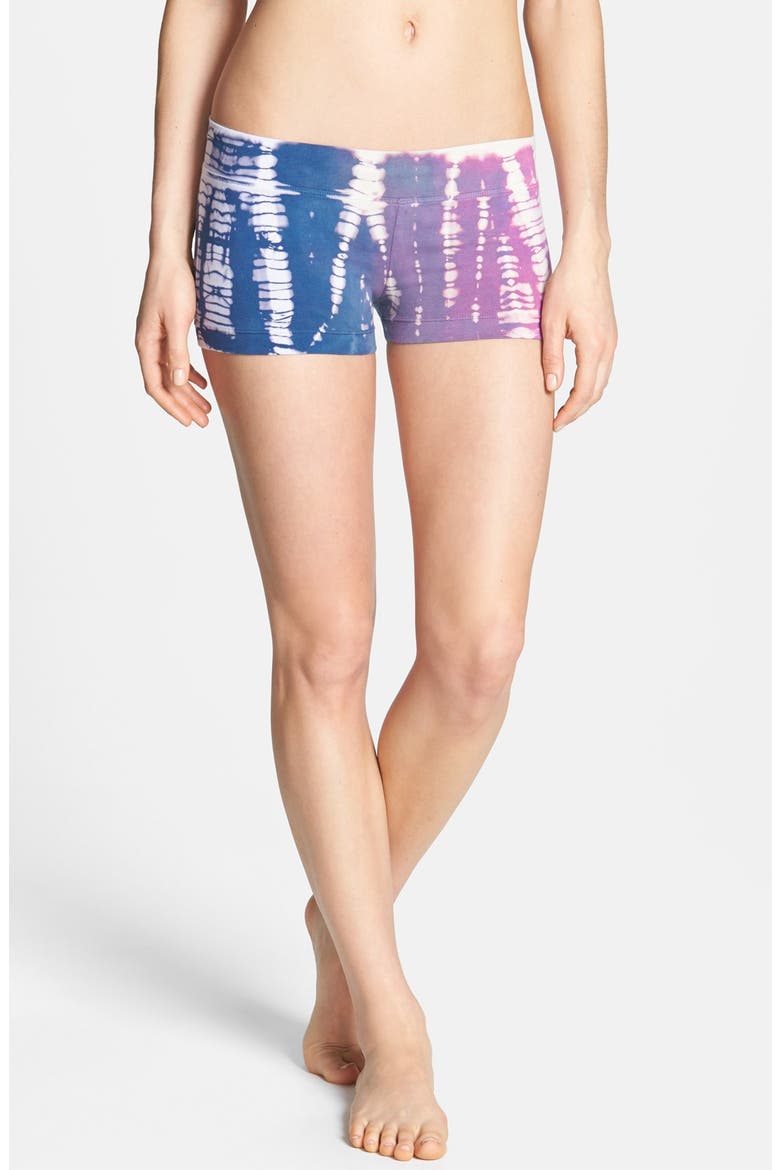'Bootie' Shorts, Main, color, RAINBOW LIZARD/ NAVY/ HOT PINK