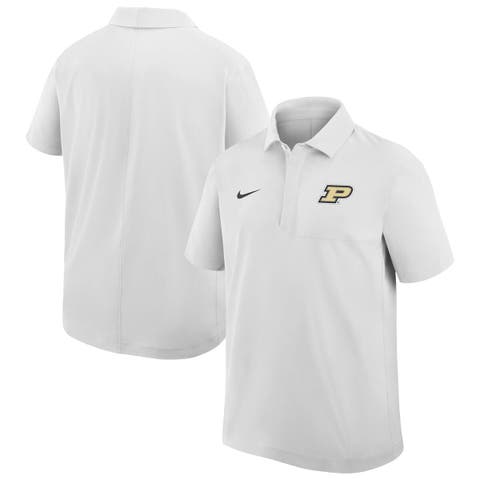 Men's Nike White Purdue Boilermakers Woven Polo