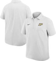 Nike Men's Nike White Purdue Boilermakers Woven Polo