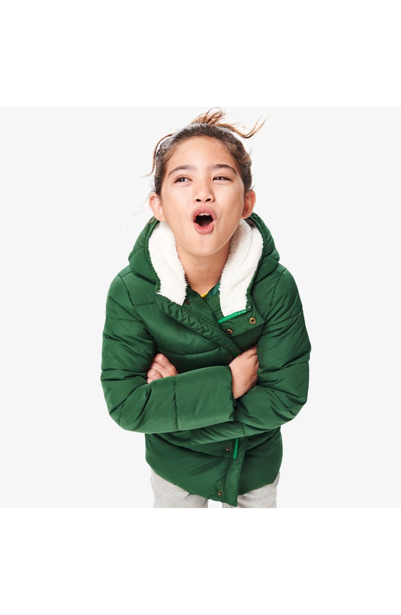 Primary Parka Puffer Coat, Alternate, color, Evergreen