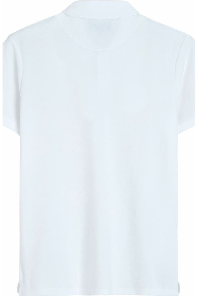 Men's Solid Terry Polo, Alternate, color, BLANC