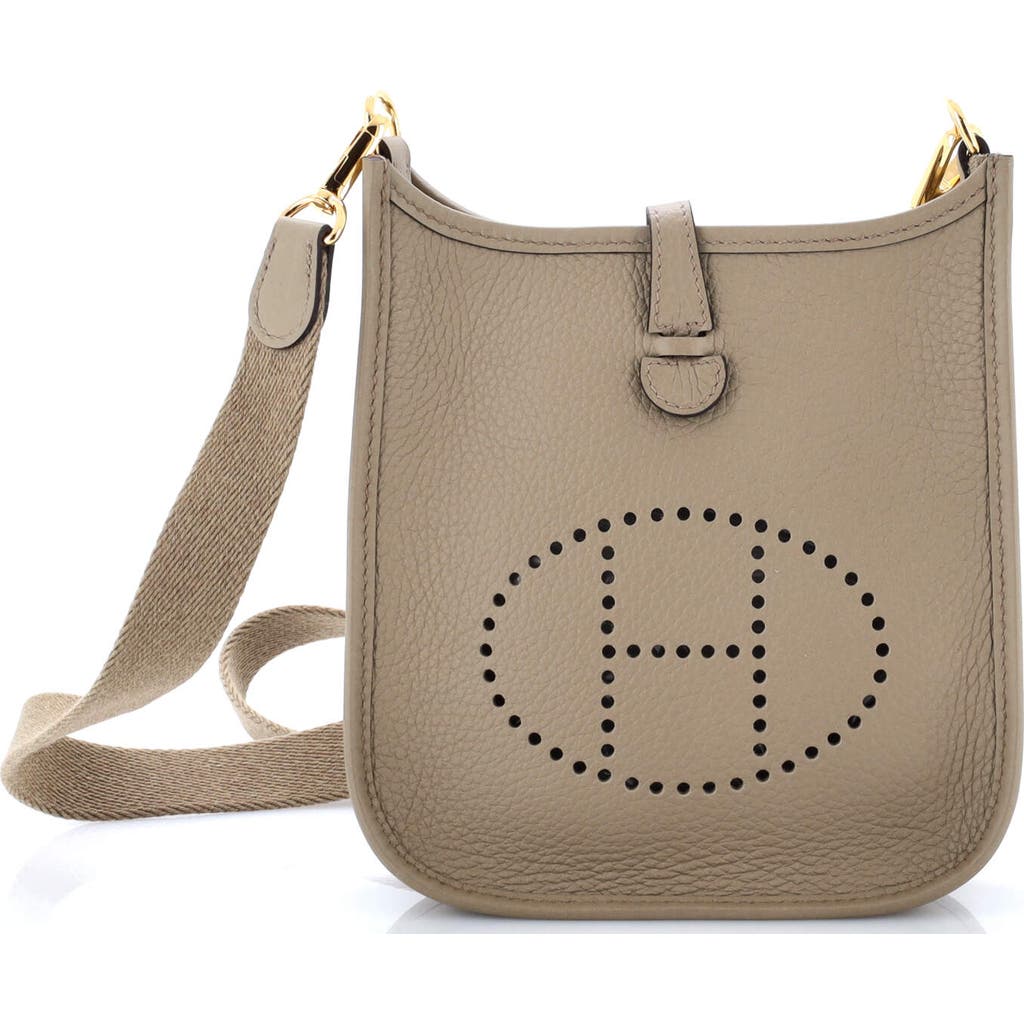 Pre-owned Hermes Hermes Evelyne Bag Gen Iii Clemence Tpm In Brown