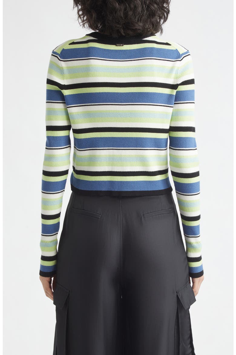Zoe Crop Cardigan, Alternate, color, OCEAN/ KEYLIME MULTI