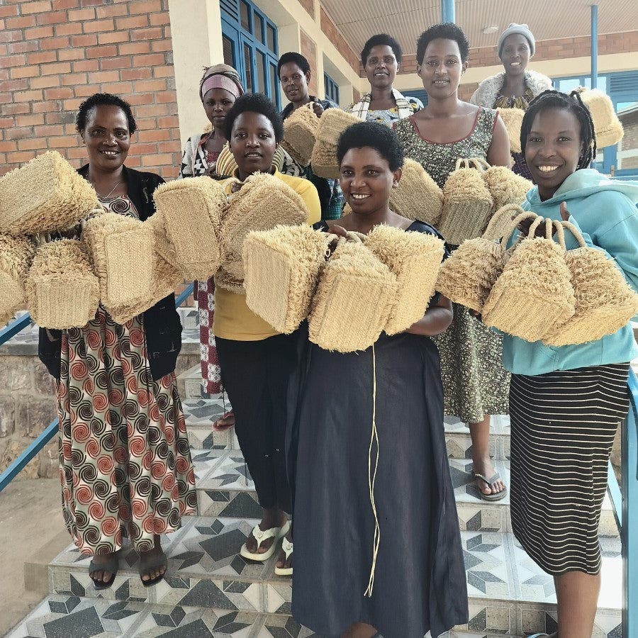 indego africa Limited Edition Kellyrwanda Bag, Alternate, color, Natural