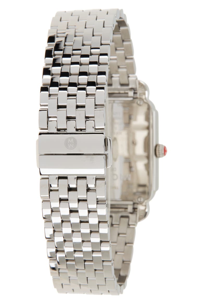Women's Deco II Diamond Bracelet Watch, 20mm x 43mm - 0.11 ctw, Alternate, color, SILVER