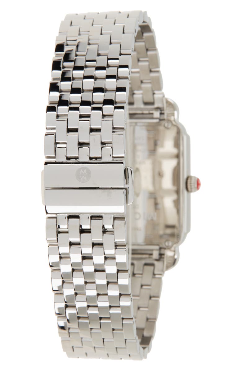 MICHELE Women's Deco II Diamond Bracelet Watch, 20mm x 43mm - 0.11 ctw, Alternate, color, Silver