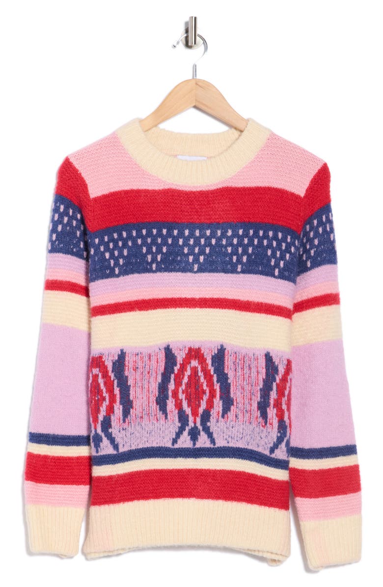FRNCH Lylou Sweater, Alternate, color, Rose