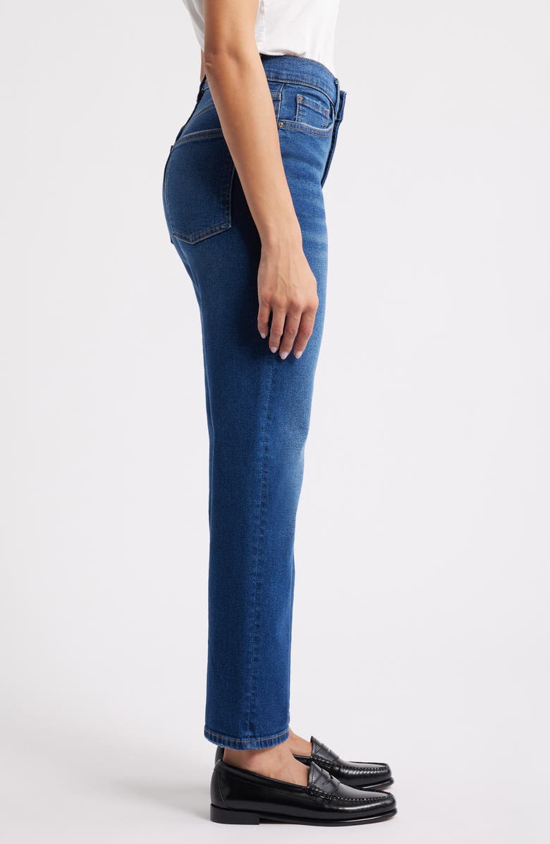 WARP+WEFT ASE High Waist Straight Leg Jeans, Alternate, color, Rolling River