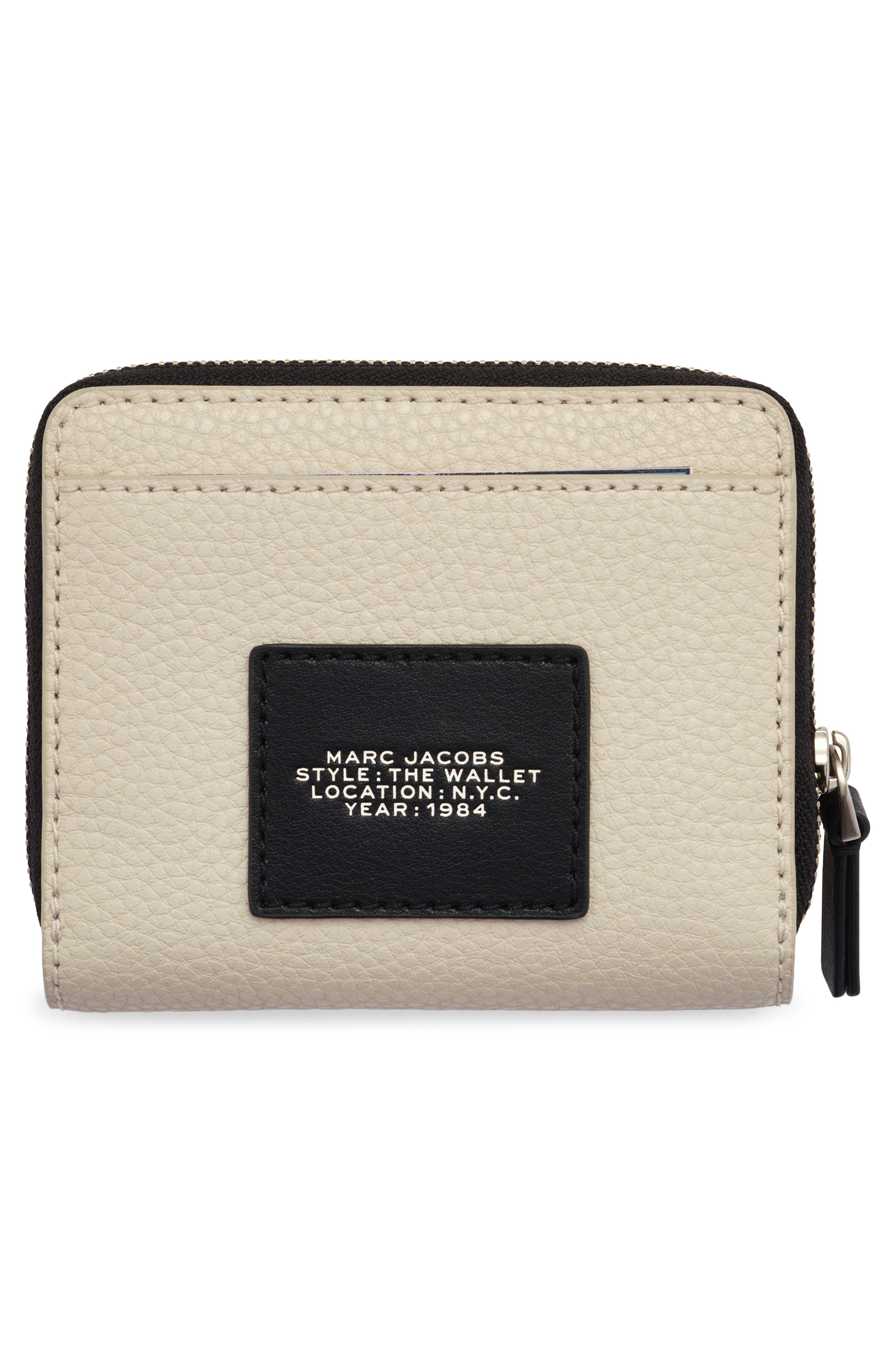 Marc Jacobs The Mini Compact Wallet, Alternate, color, Cloud White Multi