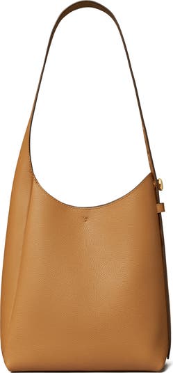 Small Romy Pebble Leather Hobo Bag