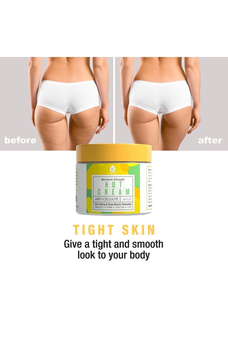 Anti Cellulite & Muscle Relaxation Hot Cream, Alternate, color, Yellow 4oz