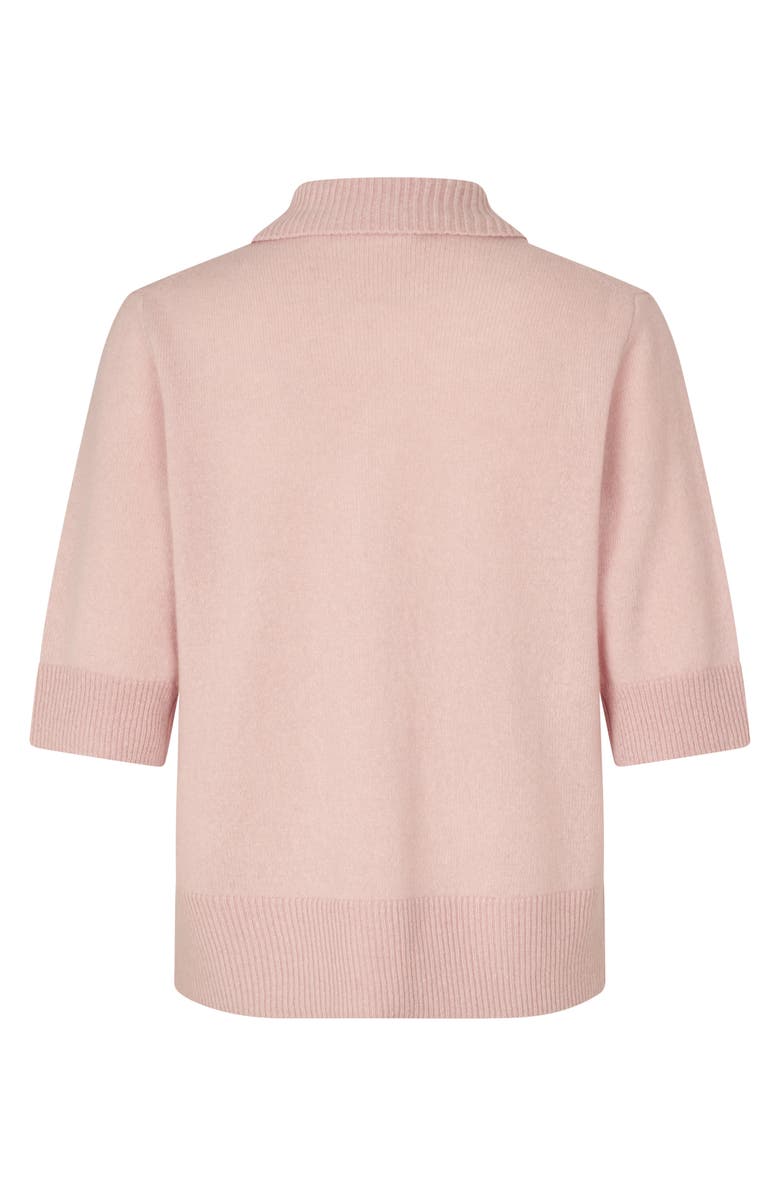 Masai Copenhagen MaFynoria Knitted Polo Sweater, Alternate, color, Primrose