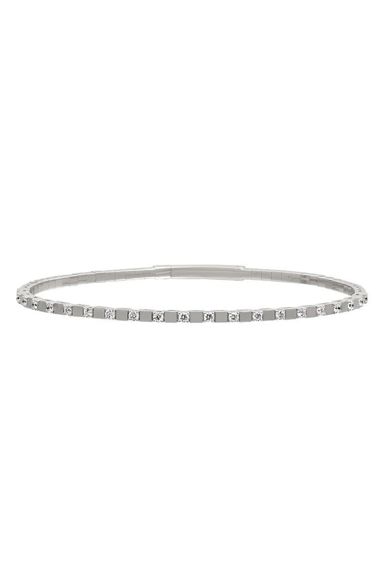 Bony Levy Katharine Diamond Bangle, Main, color, 18K White Gold