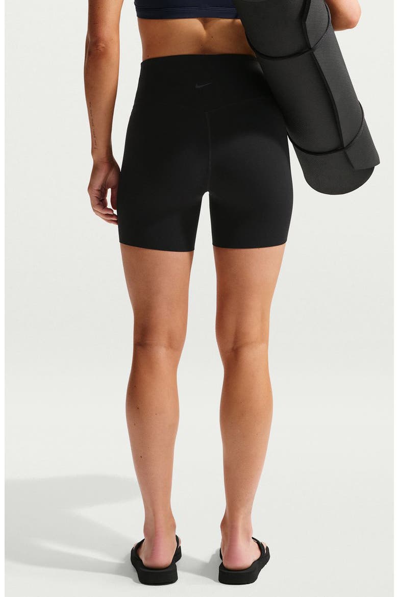 Zenvy Gentle Support High Waist Biker Shorts, Alternate, color, BLACK/ COOL GREY