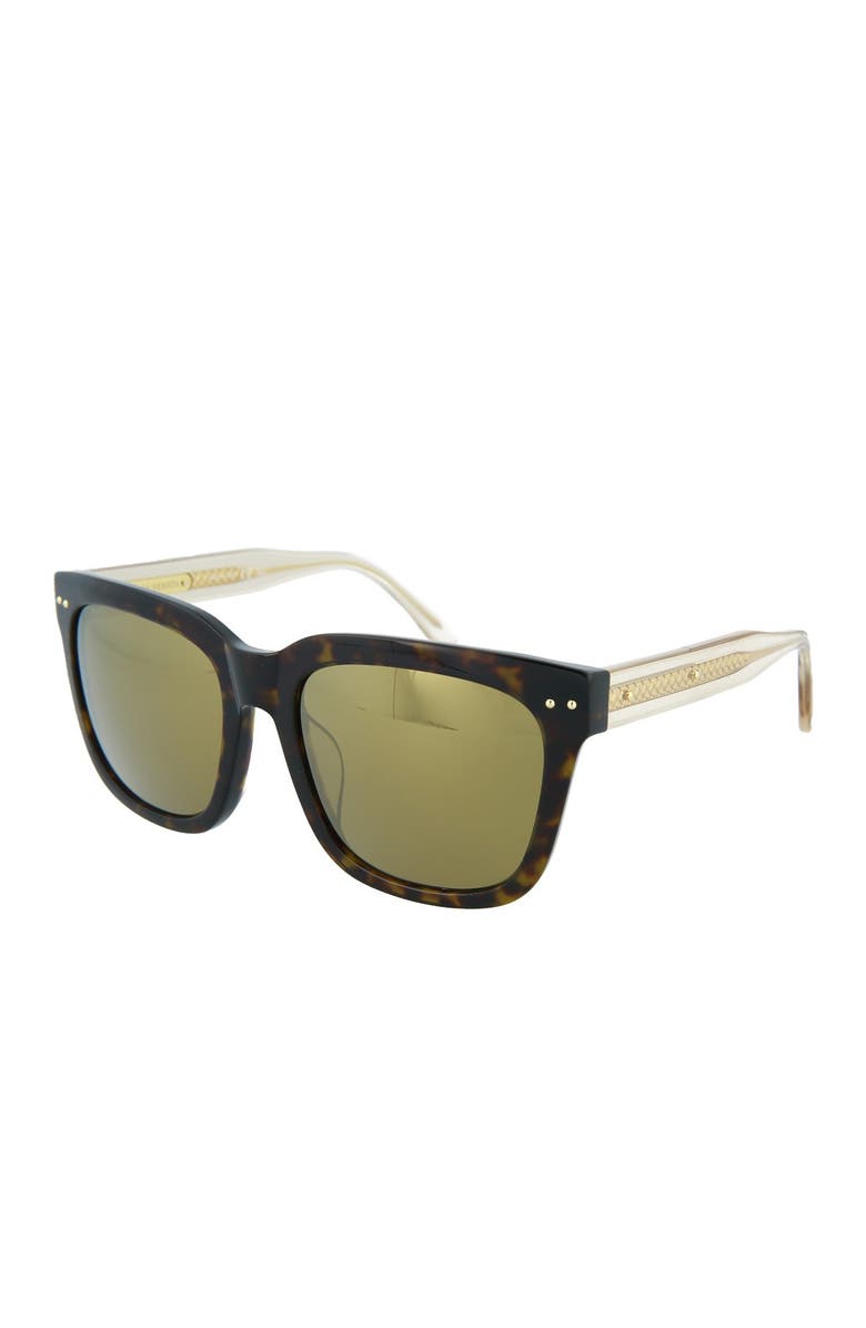 Bottega Veneta 56mm Square Sunglasses, Alternate, color, 