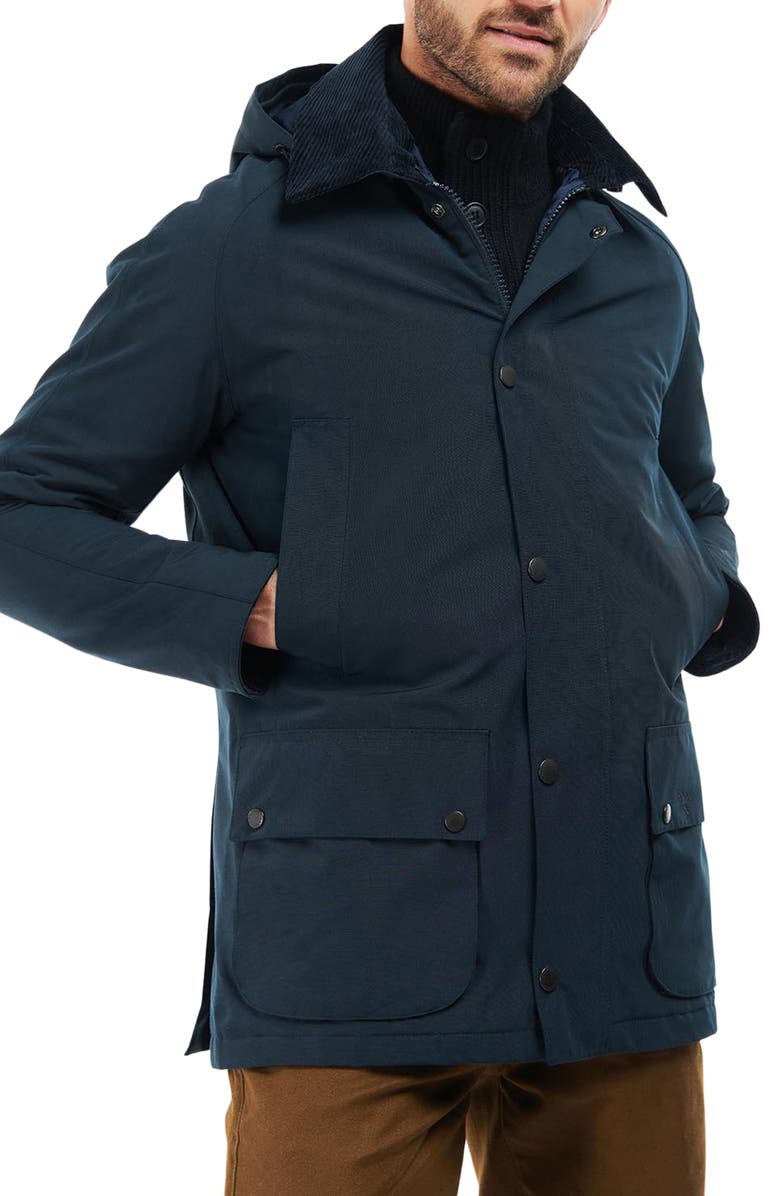 Barbour Ashby Waterproof Winter Jacket, Main, color, Navy