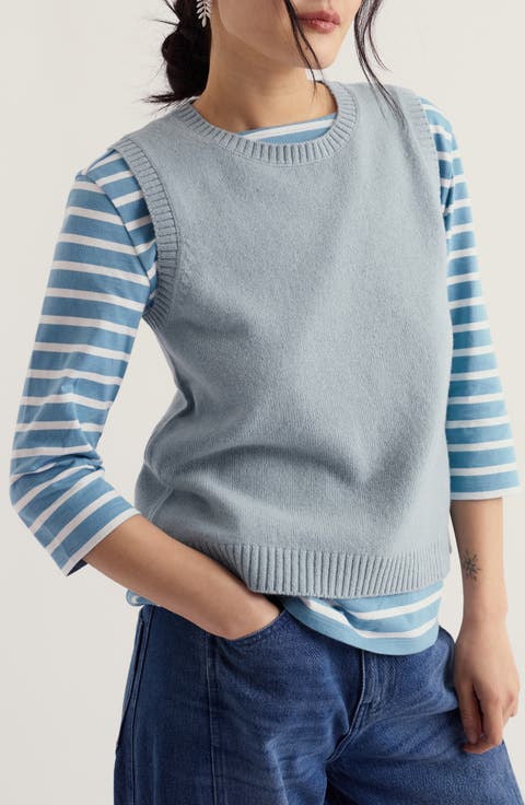 East View Merino Wool Blend Sweater Vest