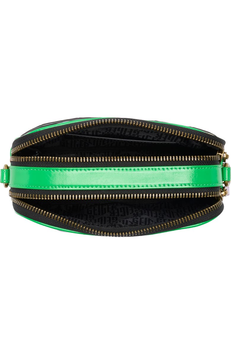 Kurt Geiger London Kensington Leather Camera Bag, Alternate, color, Green Multi