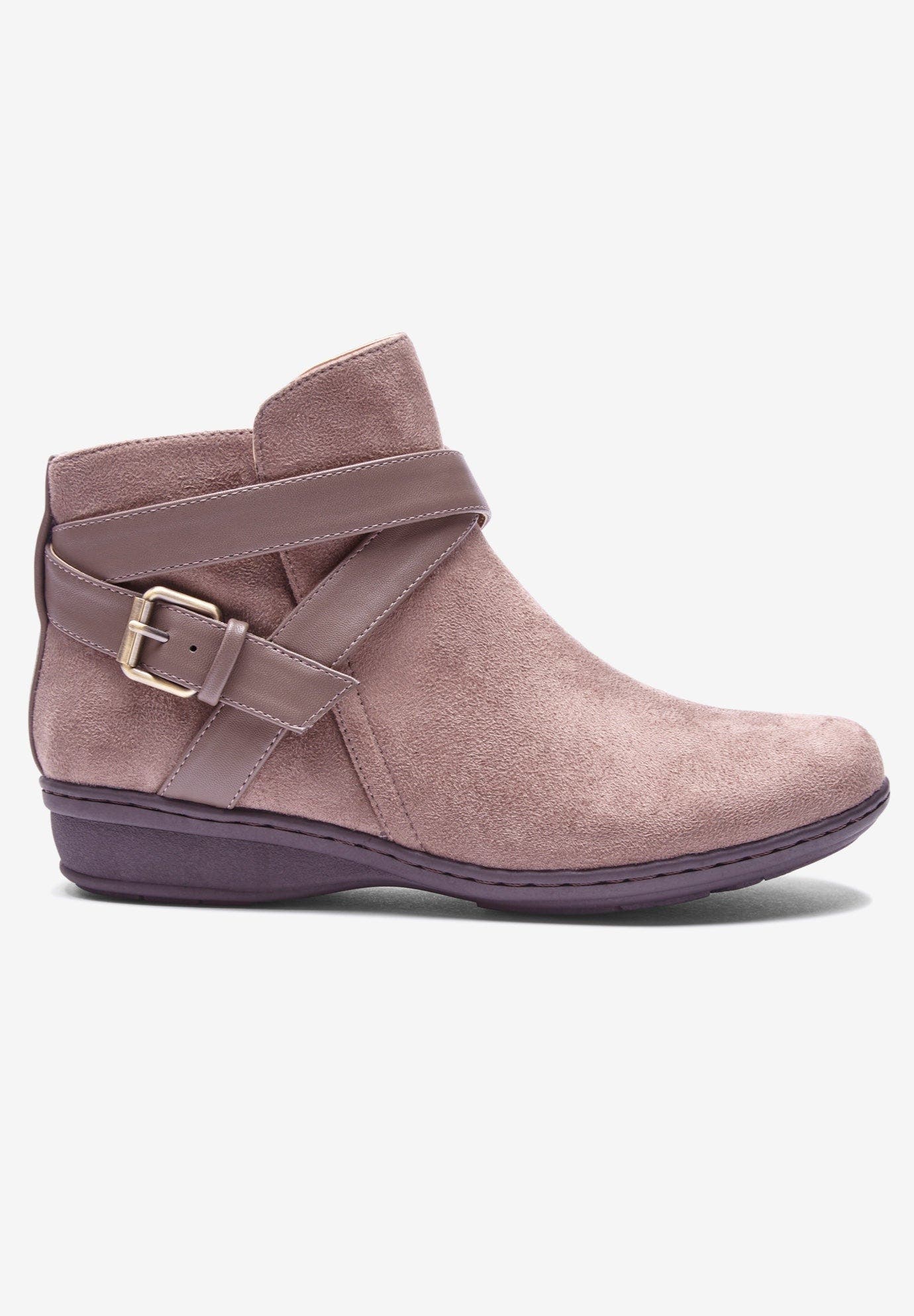 Comfortview The Bronte Bootie, Alternate, color, Dark Taupe
