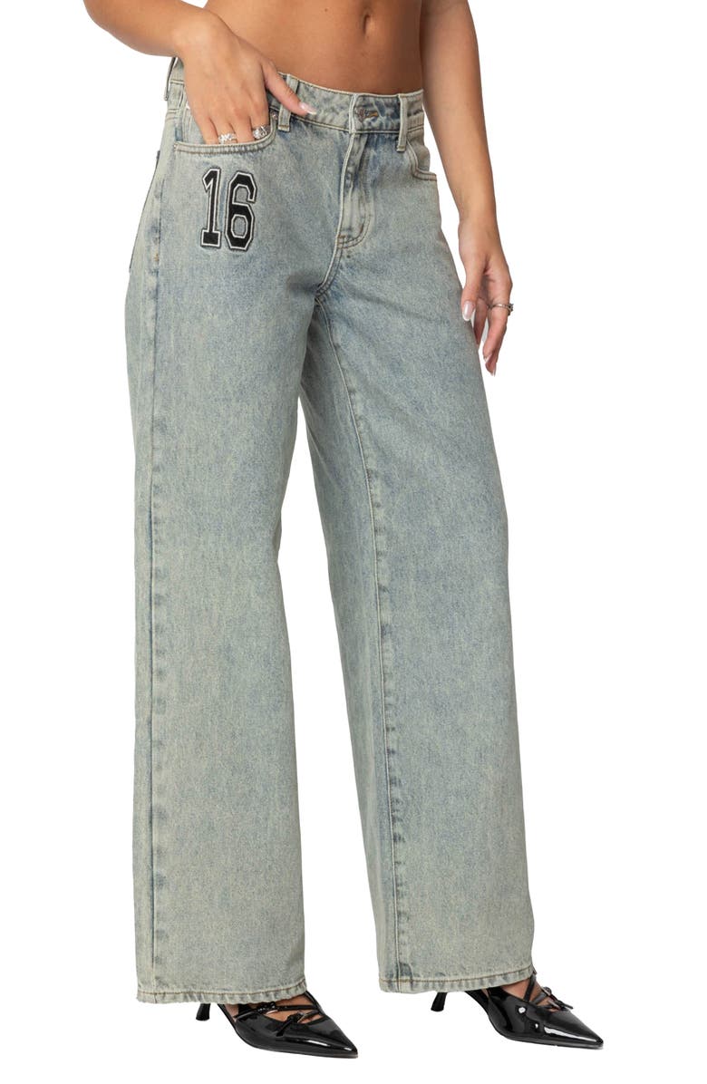 EDIKTED 16 Wide Leg Jeans, Alternate, color, Blue-Washed