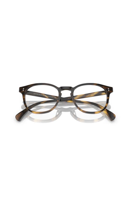 Oliver Peoples 49mm Round Optical Glasses In Black