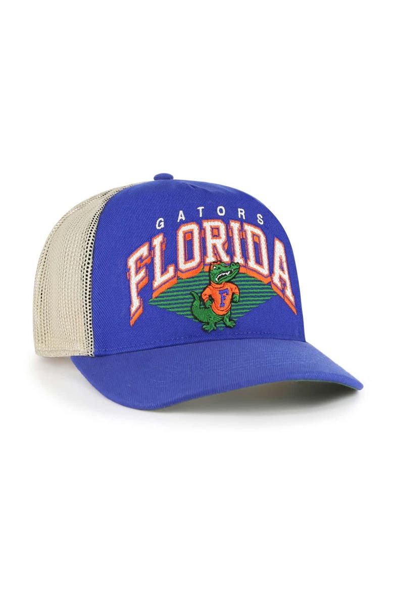 Men's '47  Royal Florida Gators Pomona Mesh Hitch Adjustable Trucker Hat, Alternate, color, Royal
